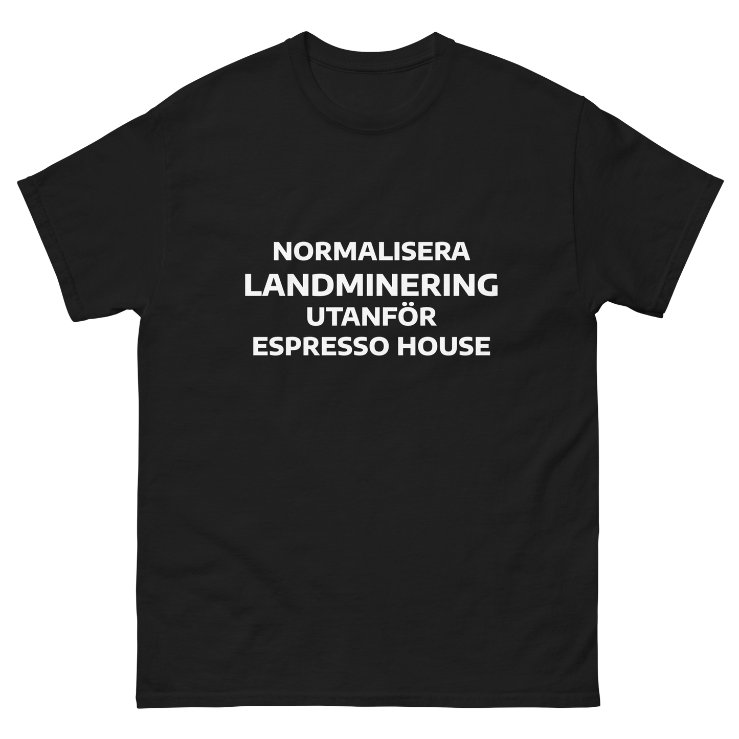 Normalisera landminering utanför Espresso House