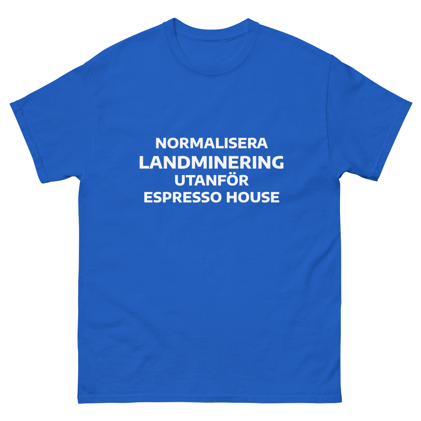 Normalisera landminering utanför Espresso House