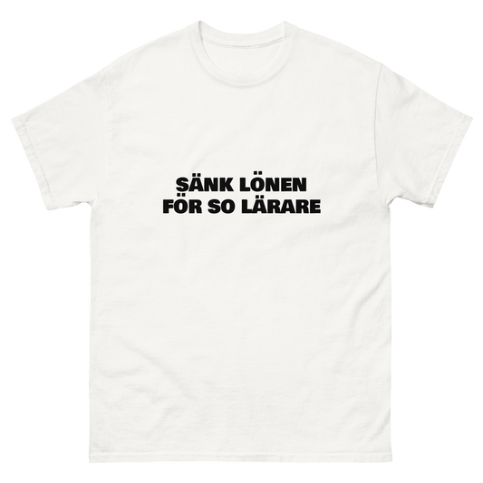 Sänk lönen för SO lärare