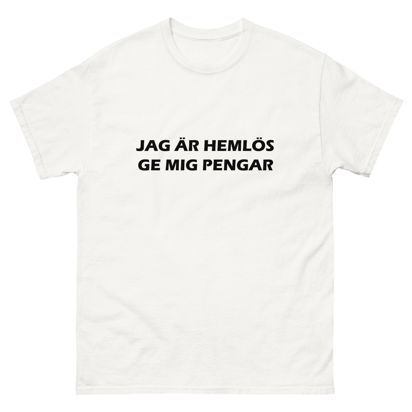 Jag är hemlös ge mig pengar